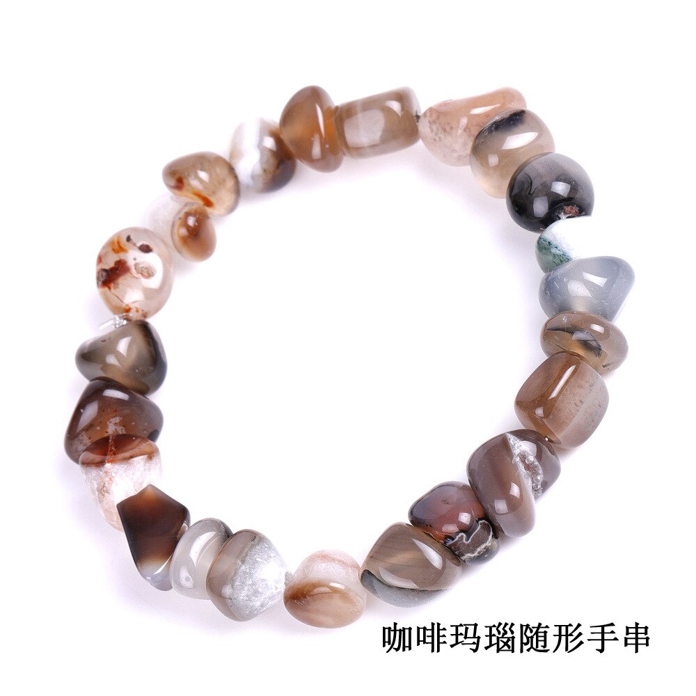 Onregelmatige Natuursteen Kleurrijke Kralen Zomer Armband Groen Geel Rood Carneool Elastische Touw Balance Energy Body Armbanden