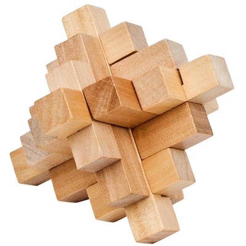 Decompressie Speelgoed Druk Magic Anti Stress Cube Toy Stress En Angst Relief Depressie Anti Cube Voor Kinderen En Volwassenen: Wood Cube Puzzle