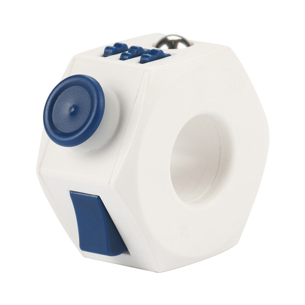 Mode Fidget Ring Kids Volwassenen Handheld Mini Rolling Decompressie Speelgoed Fun Rotatie Draagbare Voor Angst Verlichten Druk: Blauw