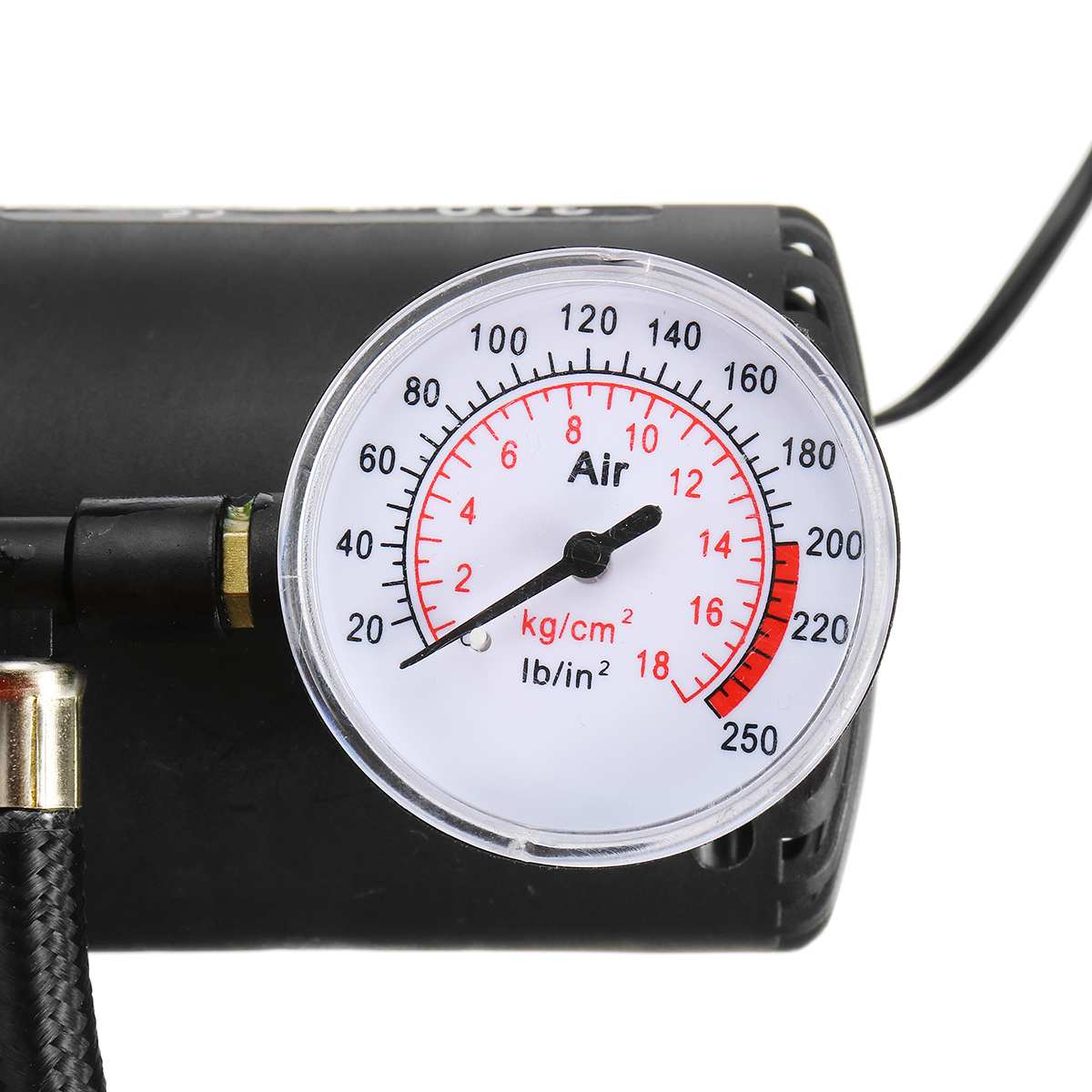 1PC Portable Electric Inflator Black 12V 300 PSI Mini Electric Air Compressor Kit Mini Car Tire Inflator For Ball Bicycle