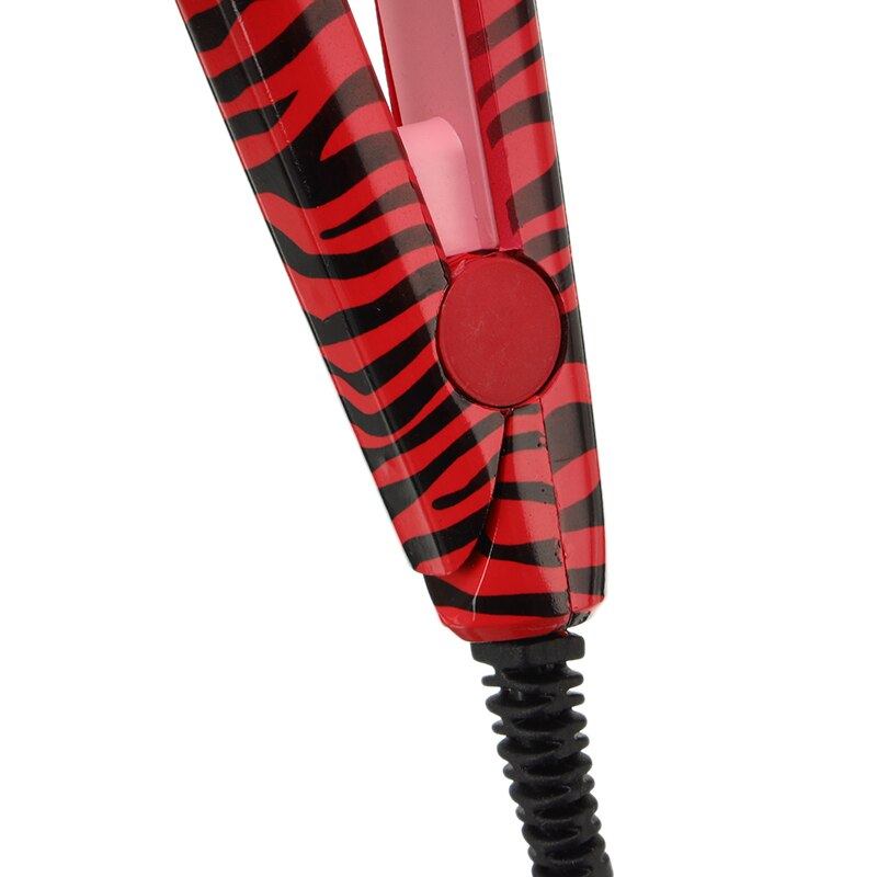 Hairstyling Mini Portable Ceramic Flat Zebra Hair Straightener Irons Styling Tools Waves Irons EU Plug With