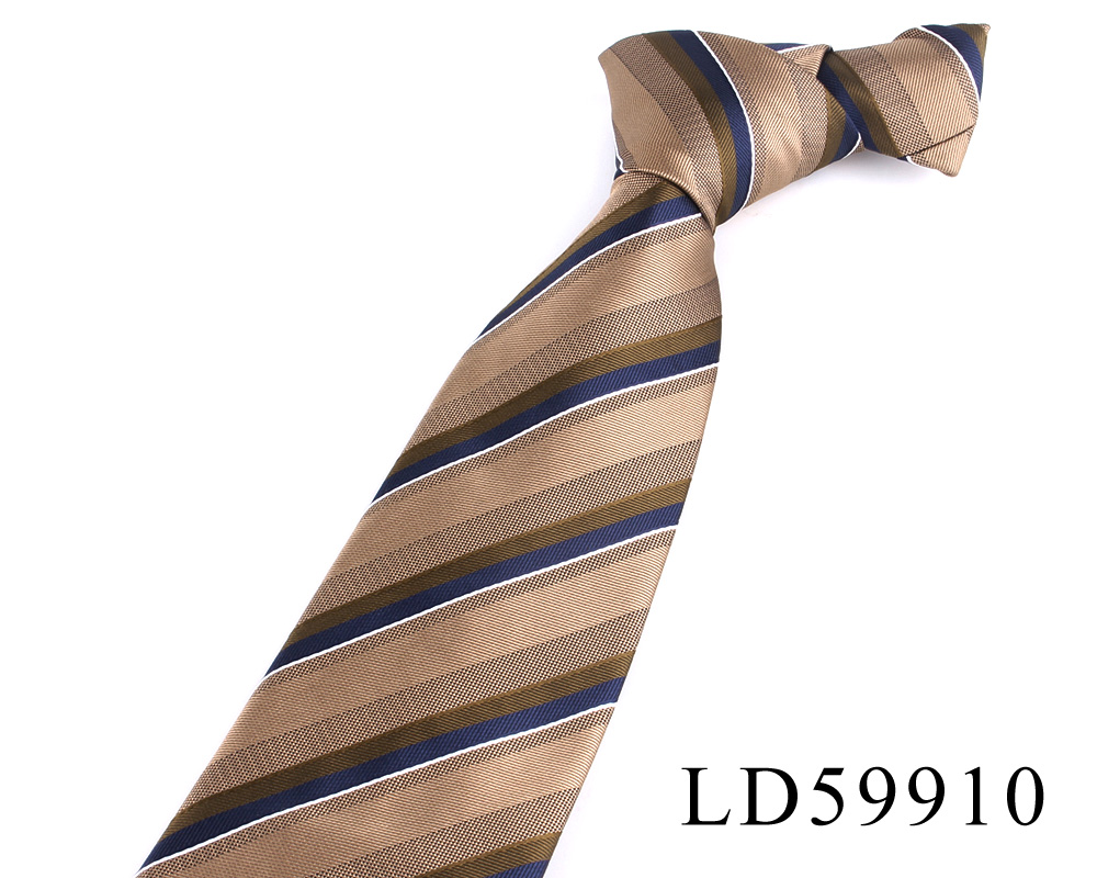 Striped Ties For Men Women Brown Neck Tie For Groom Classic Men's Tie Wedding Necktie For Groom Christmas Gravatas: Yellow