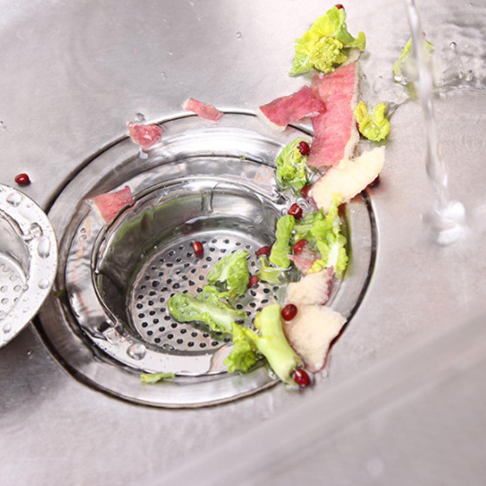 Rustfritt stål kjøkkenvask sil vask kurv sil med håndtak vann skjerm til kjøkkenutstyr avløpsfilter kork
