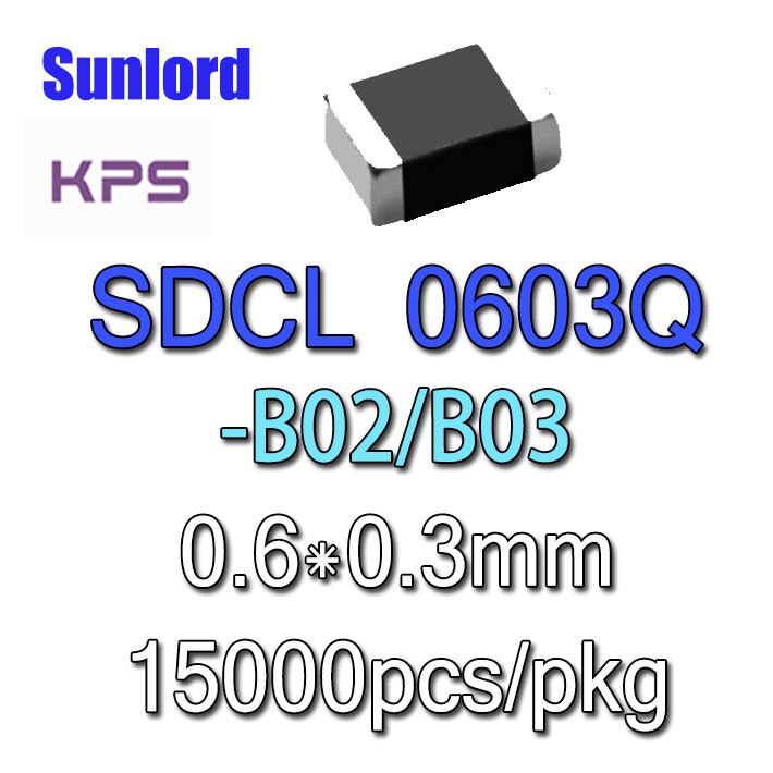 SDCL 0603QB03 Inductor de cerámica Bluetooth RF 5G AI EMI 3C teléfono Video de Audio de la computadora de oficina móvil comunicación CD DVD