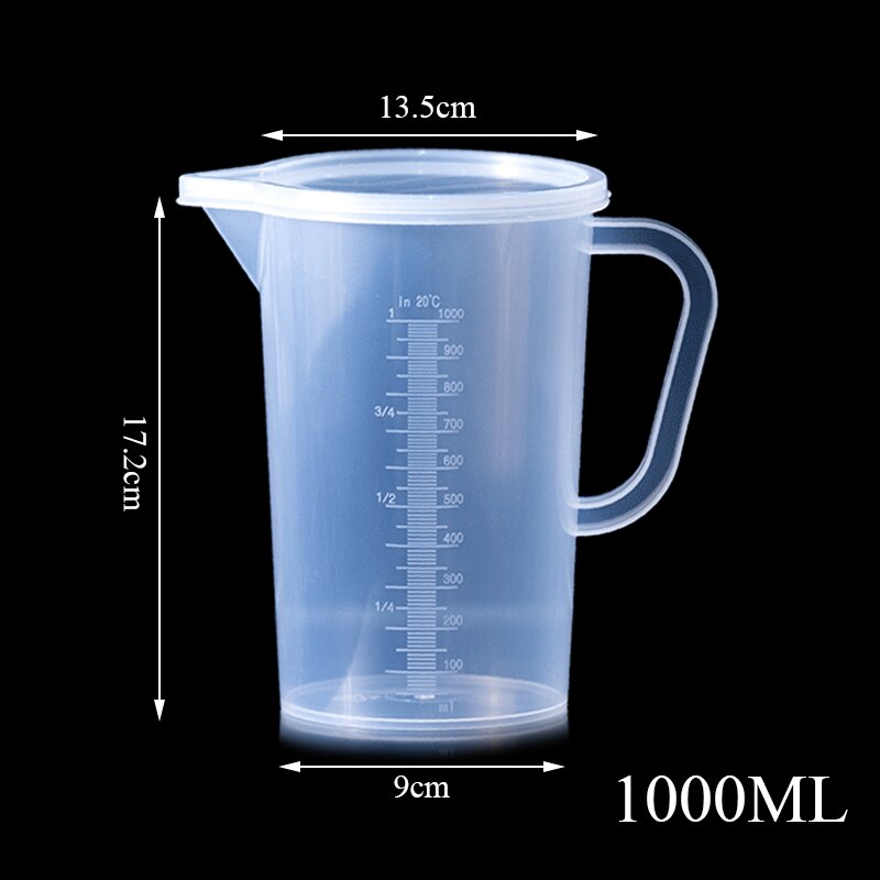 250/500/1000 Ml Spout Kitchen Lab With Handle Measuring Cup Cooking Liquid Pitcher Jug Pour Durable Spout Kitchen Tool