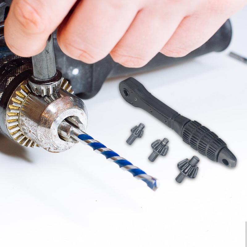 Llave de mandril de taladro, llave de trinquete, llave de mandril de prensa de taladro, llave de bloqueo de taladro eléctrico con brocas eléctricas de 10/13/16mm para