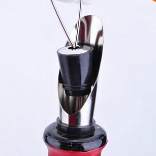 Estiloso verdor de vino de acero inoxidable, embudo de vino, Vaciador de botellas, tapón de vino, Plug Bar, herramientas Rolhas dos vinhos