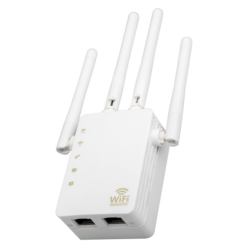 1200Mbps Wireless WiFi Signal Extender, 5.8G Dual-Band Home High-Power AP WiFi Router, Signal Repeater Enhancer