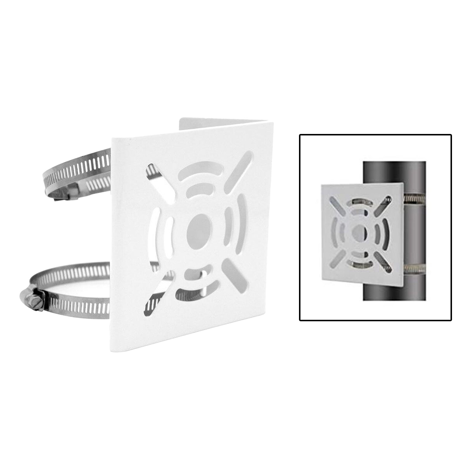 Post Pole Mounting Bracket Base Stand with 2 Loops for Camera