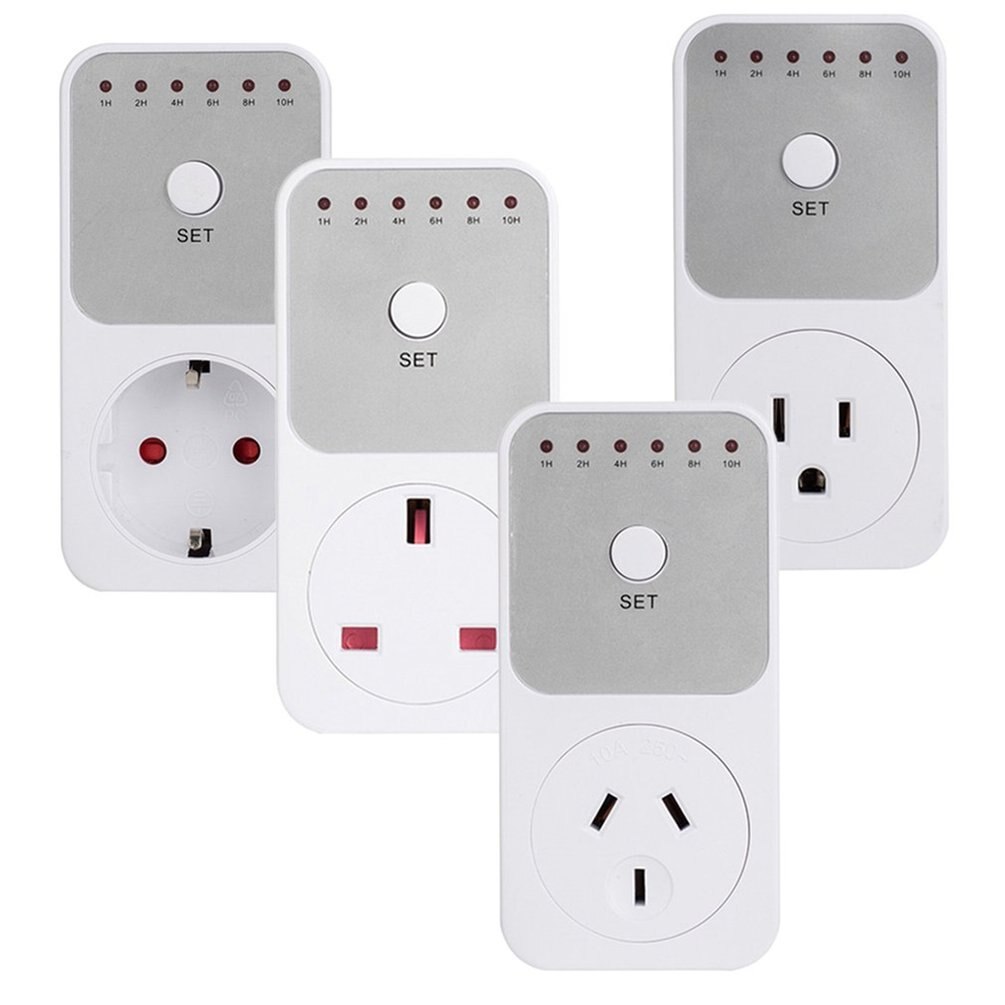 EU/US/UK Plug 230V 16A 1H-10H Countdown Timer Switch Socket Intelligent Plug-In Timing Outlet Home Appliance Power Saving Device