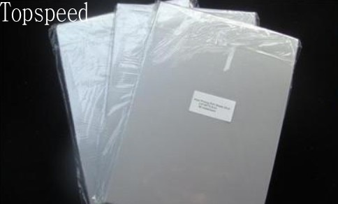 Zilver kleur Blank inkjet PVC plaat voor PVC id-kaart maken, visitekaartje, lidkaart 300x200mm 0.76mm dikke