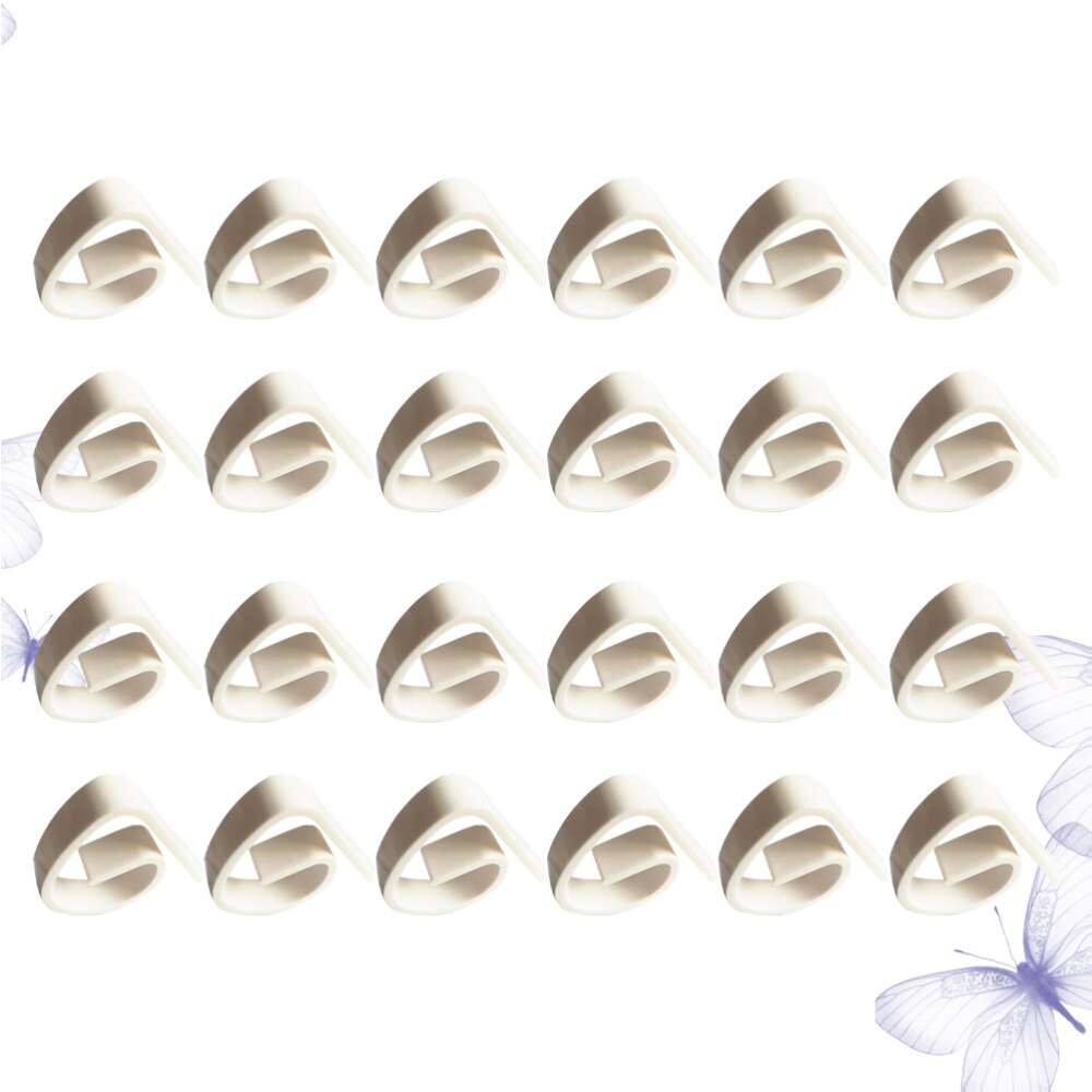 24 stk plastik dug clips dug holder dug klemmer til hotel banket