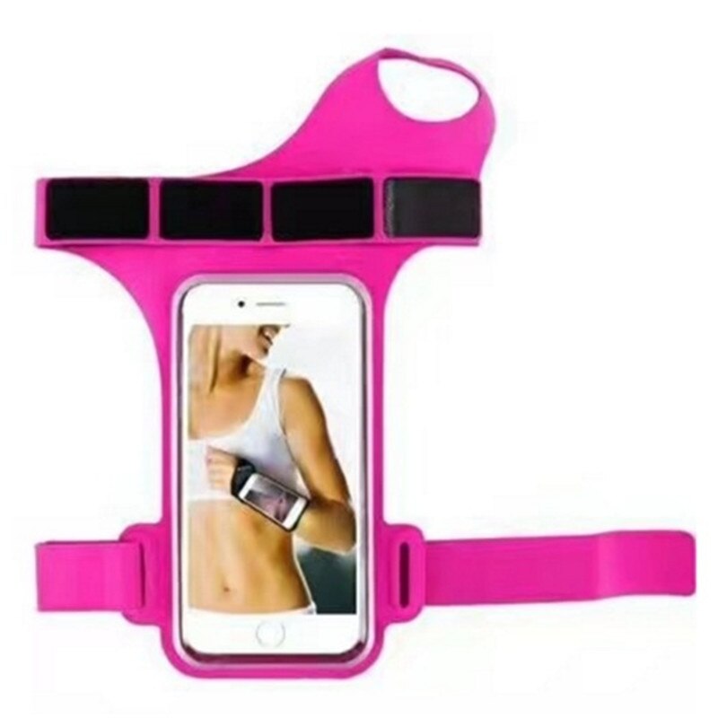 Brazalete deportivo para teléfono móvil, brazalete para correr, funda para iPhone 12, Samsung, Huawei: rose red