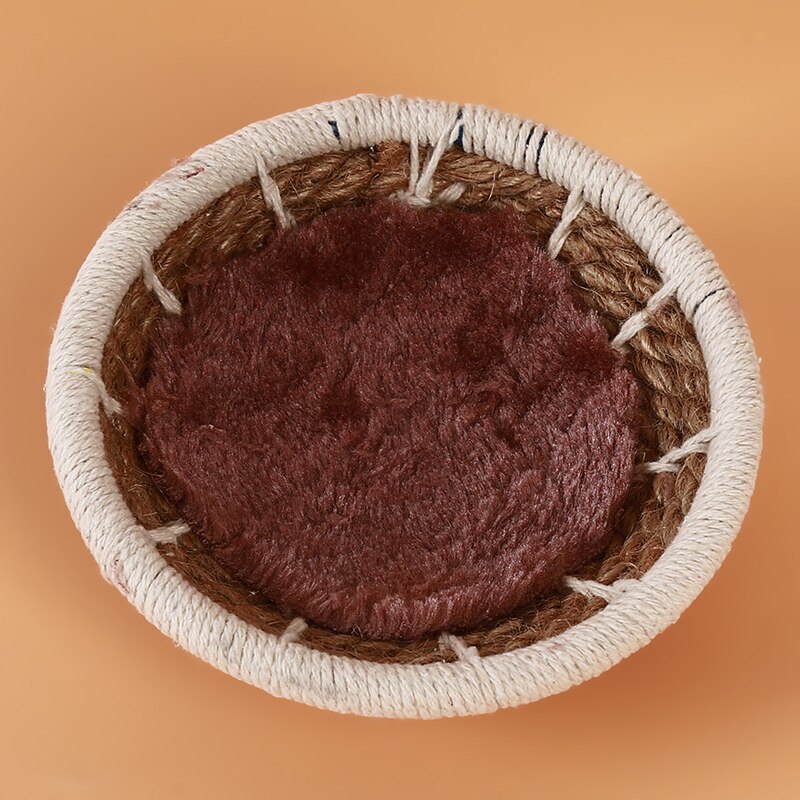 main tricot nid d'oiseau élevage tricot coton corde maison tissage canari Finch Budgie décor oiseau support perroquet fournitures