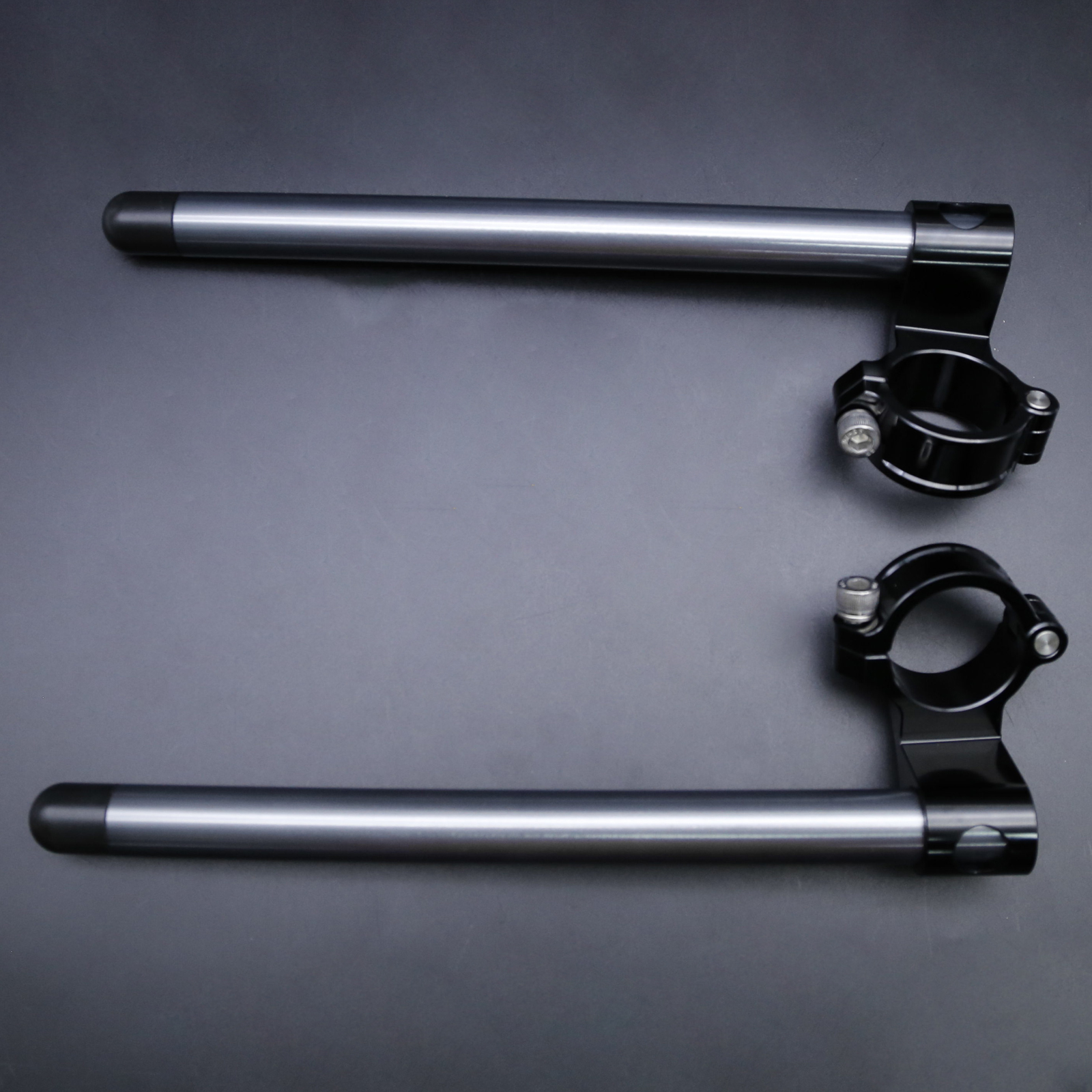 Motorcycle CNC Cafe Racer Handlebar Racing 37 41 45 48 50MM Clip On Fork Handle Bar 1.5 Inch Riser Rised Clip on