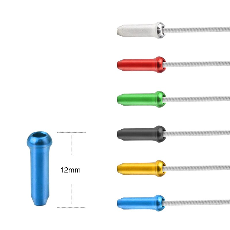 Lot 500 Embouts De Câble De Frein Vélo - Aluminium, Argent, Universel, Neuf