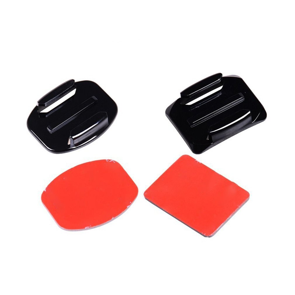 Support adhésif plat incurvé pour GoPro Hero 8, caméra d&#39;action noire, accessoires