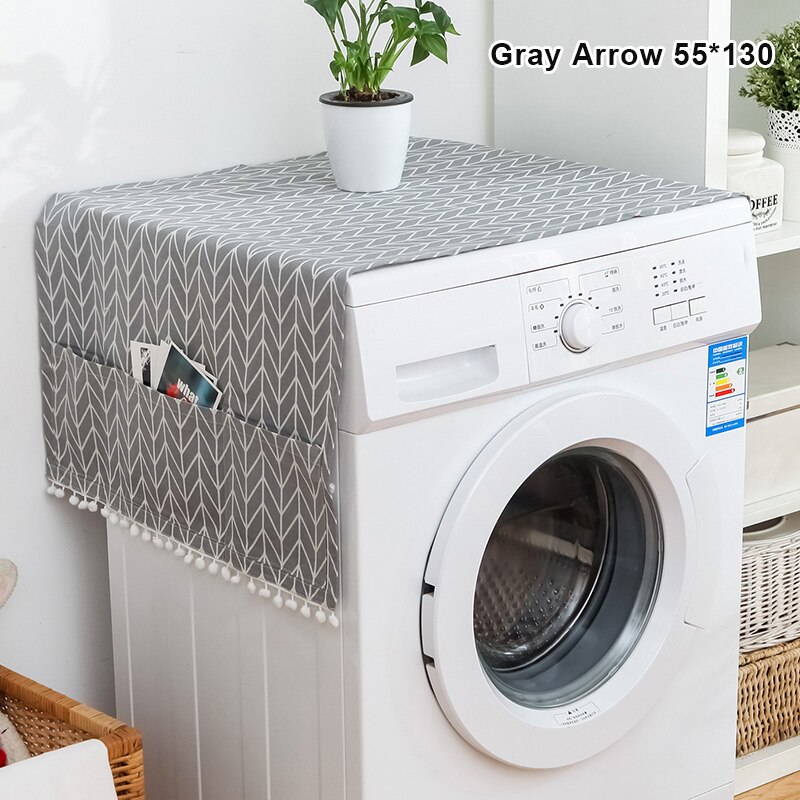 Stof Olie Proof Wasmachine Cover Met Side Opbergva... Grandado