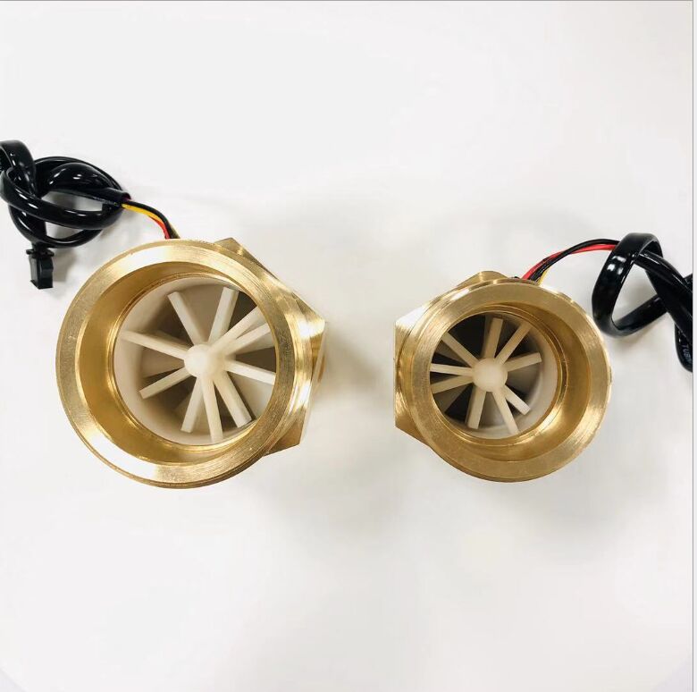 Brass G2" DN50 Brass Hall Turbine Flow Meter Sensor 15~250L/Min