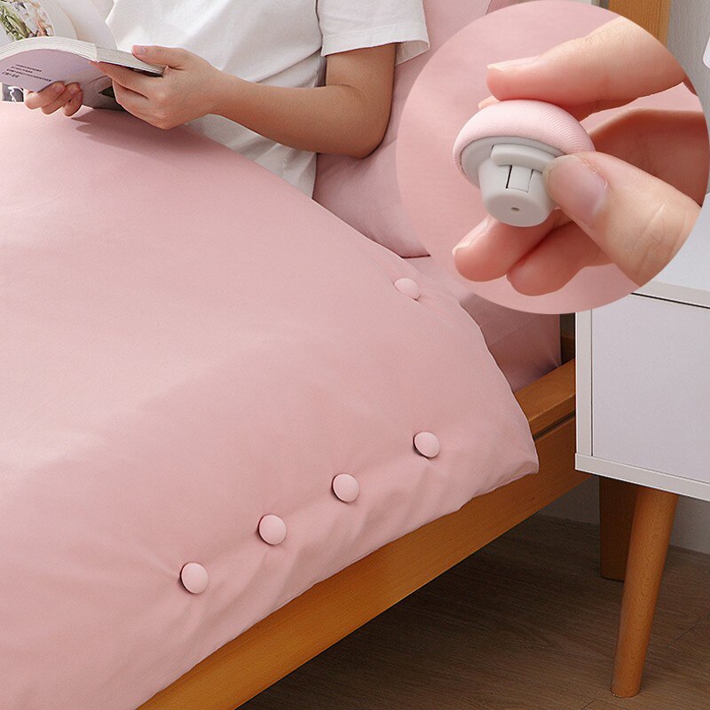 4 Stuks Quilt Clip Dekens-Sluiting Bed-Cover Dekbed-Laken Dekbed Plastic Fixer Kledingstuk-Accessoires Non-Slip Dekbedovertrek Klem