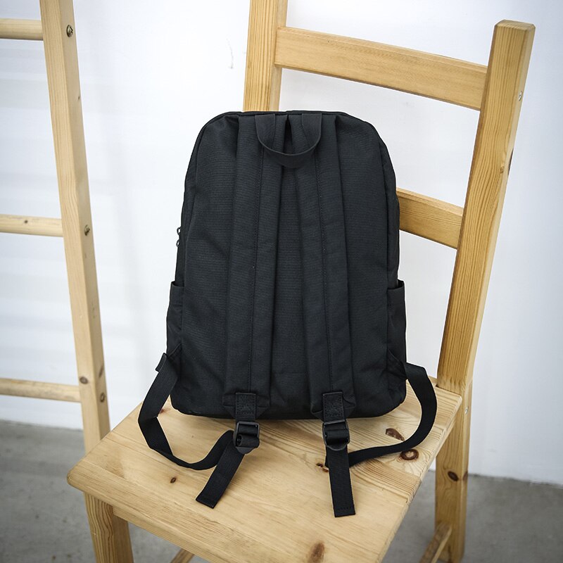 Nylon hommes sac à dos noir ordinateur portable unisexe étudiant école collège sac à dos pour hommes sac Nylon femmes sac à dos noir adolescents sac à dos