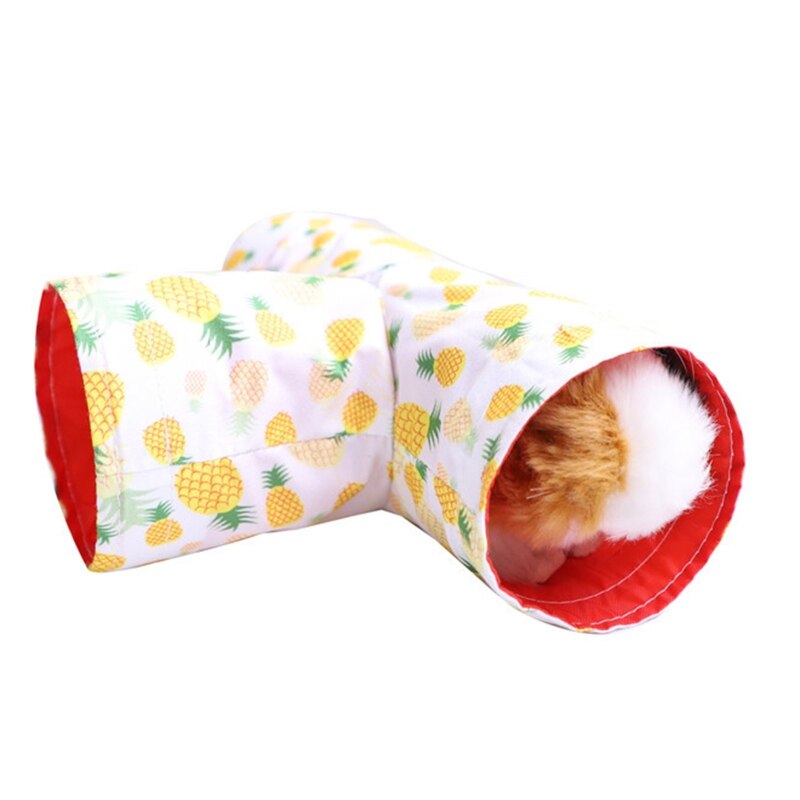 Tubi giocattolo criceto gabbia cavia regalo pieghevole e portatile per animali domestici tunnel a forma di T durevole-tubi da gioco a 3 gareggiare durevoli