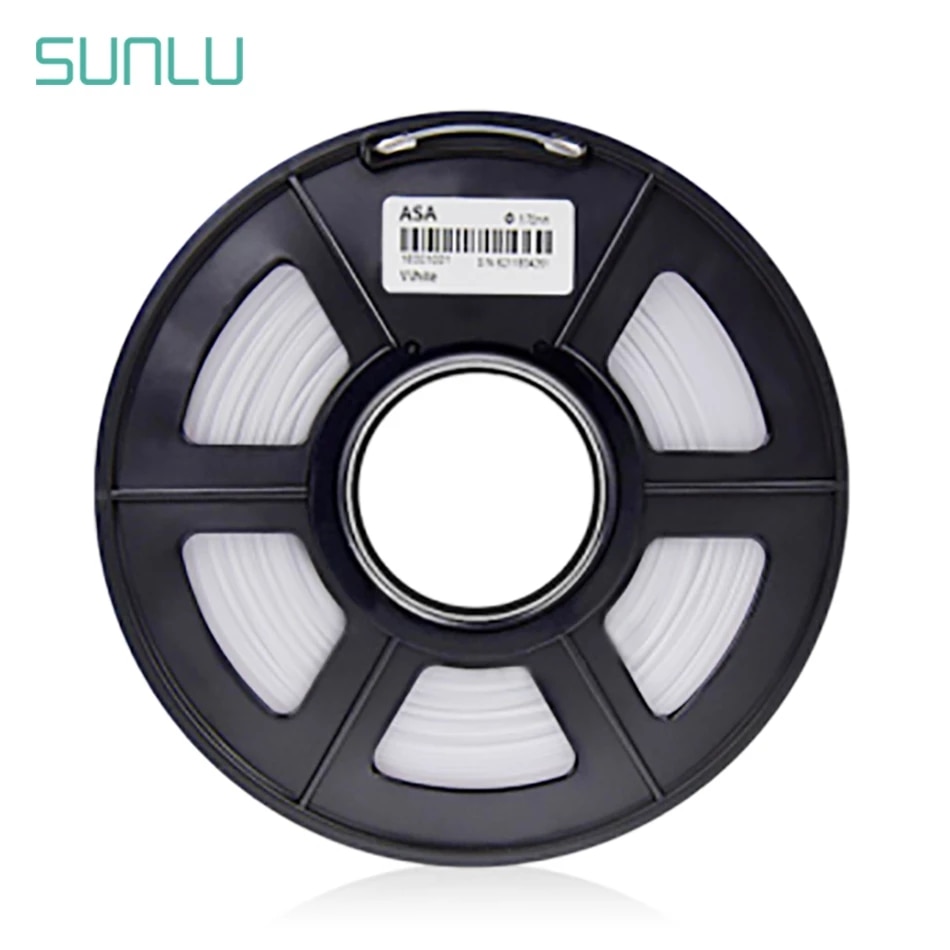 SUNLU – Filament ASA pour impression 3d, précision dimensionnelle +/-1.75mm, 0.02mm, 1kg, FDM
