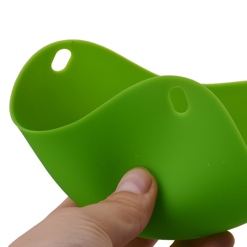 1PC 4 Colors 9*9*6cm Silicone Egg Poacher Egg Fried Circle Silicon Microwave Cooking Styling Kitchen Gadget