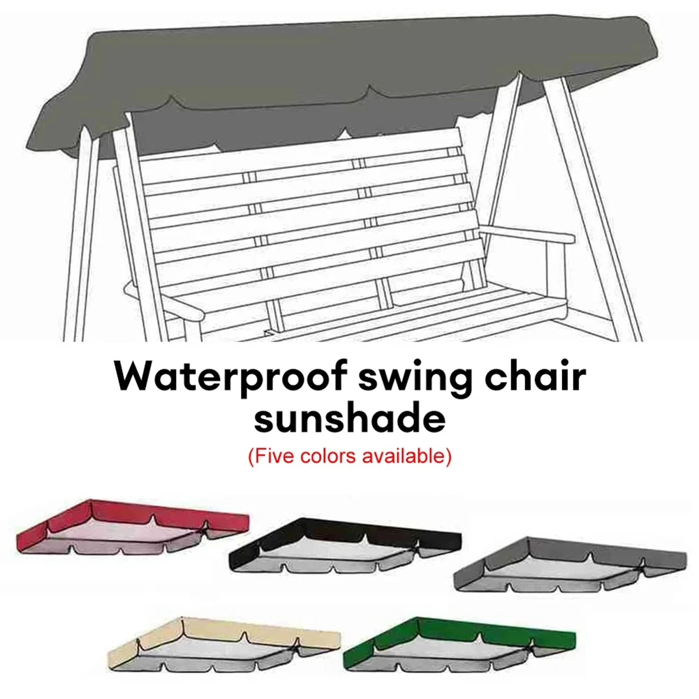 Outdoor Swing Chair Canopy Courtyard Waterproof And Dustproof Swing Sunshade Home Garden Decoration Supplies Yard Accessories