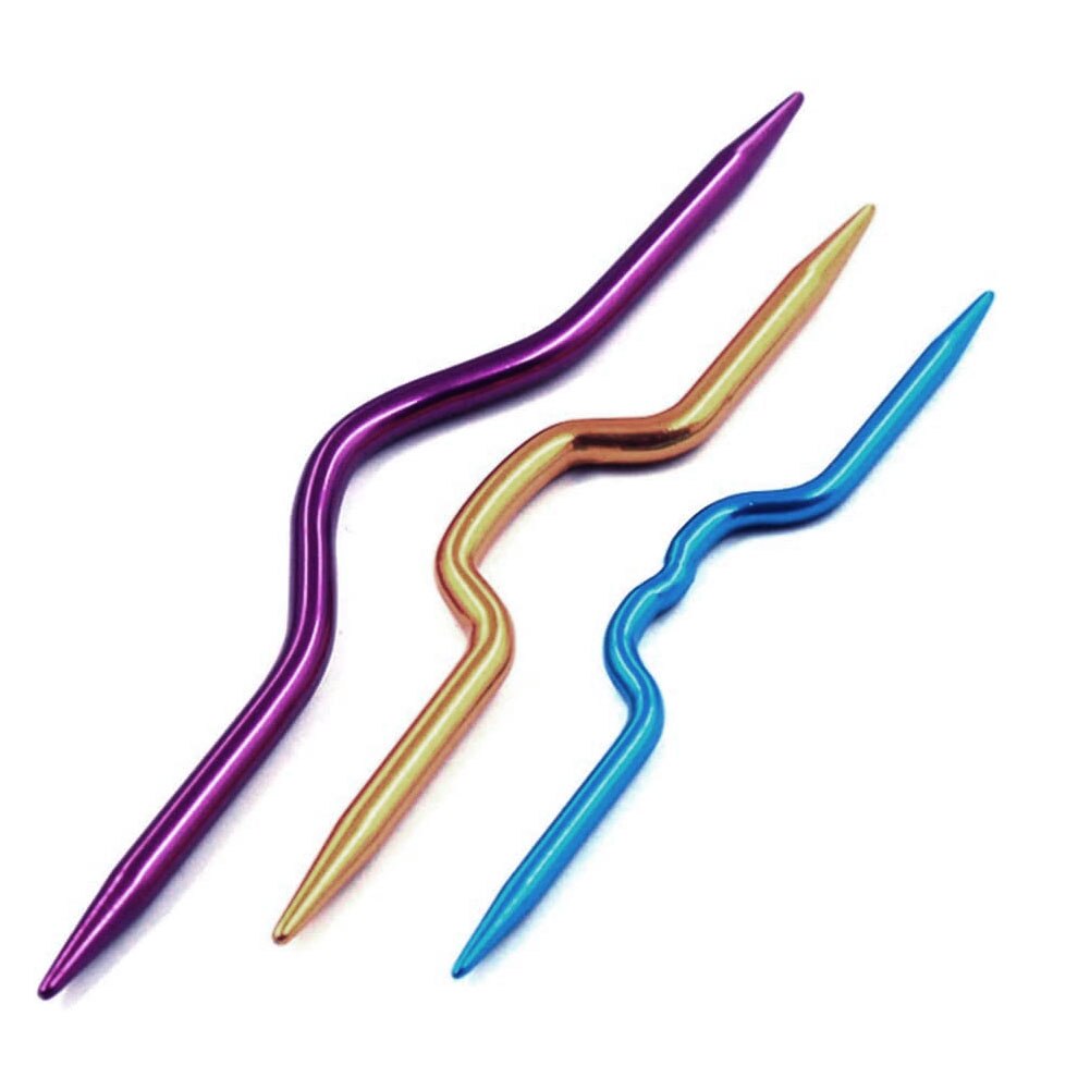 9Pcs Aluminum Cable Stitch Knitting Holder Needles Pin For DIY Sewing Knit Cables Needles Stitch Smooth Crochet Hook Clip