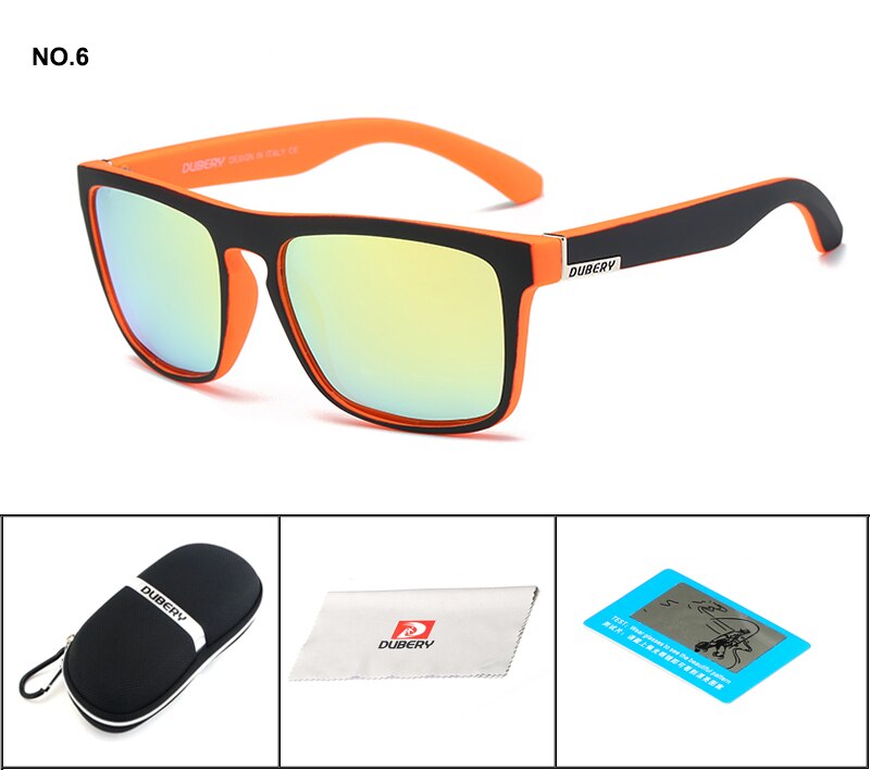 Gafas de sol polarizadas DUBERY, gafas de sol cuadradas para hombre, gafas de sol para hombre, gafas de sol Retro de lujo de de: B6