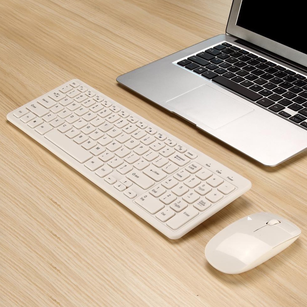 Laptop PC With Number Pad Full Size Wireless Keyboard Mouse Combo For Computer