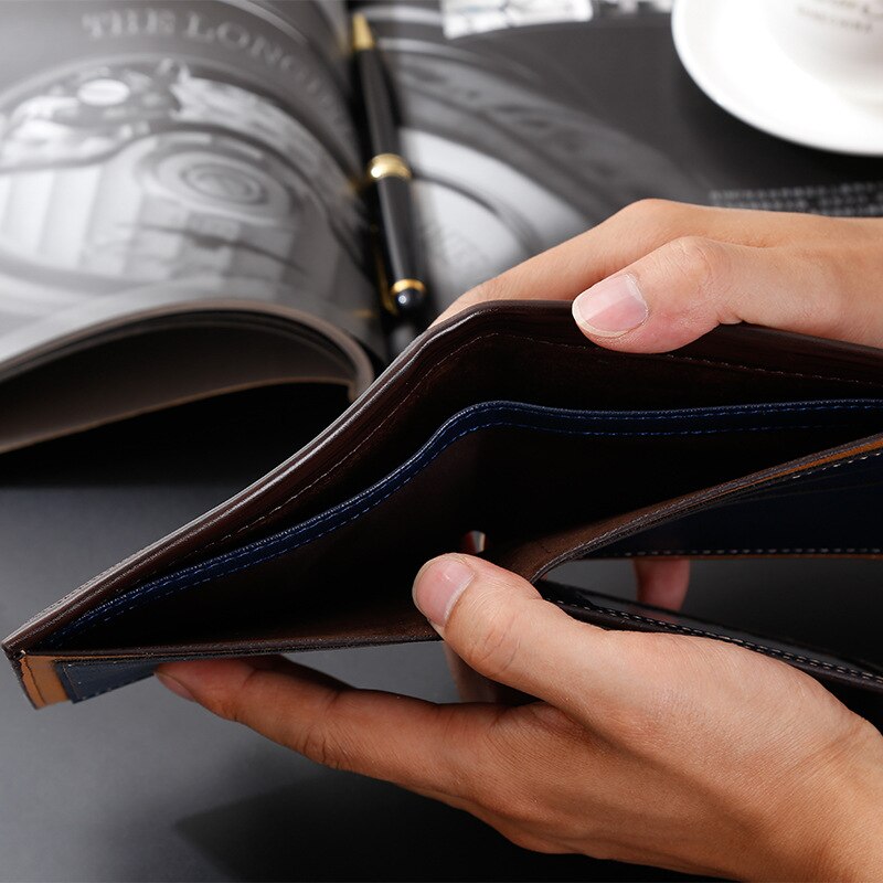 small wallets men wallets short men's wallet leather guarantee purse for male coin purse rifd wallet cartera hombre
