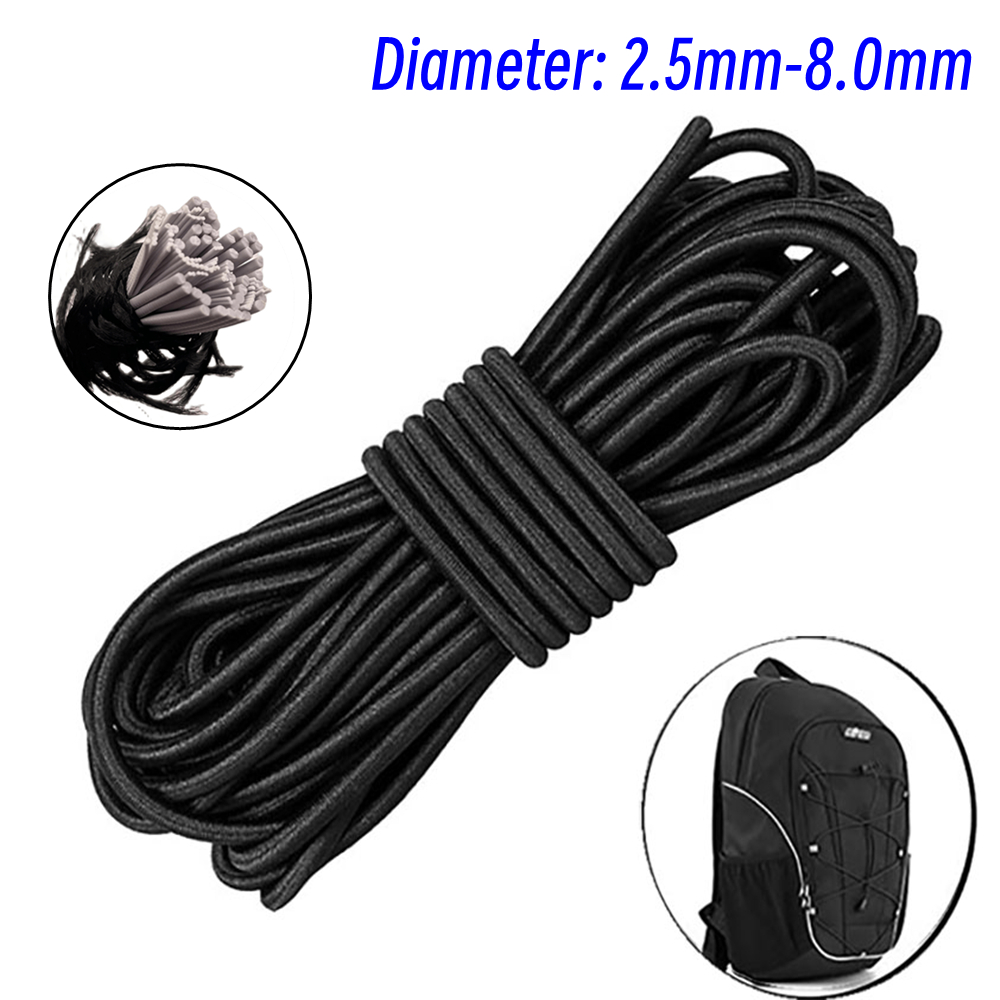 10 Meter Sterke Elastische Touw Koord Bungee Shock Cord Stretch String Voor Diy Sieraden Maken Tenten Kajak Boot Tas Bagage