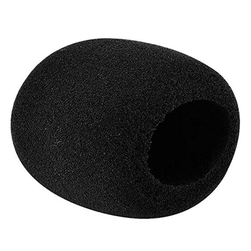 Microphone Black Sponge Cover Breathable Noise Cancelling Windproof Studio Mic Protective Windshield