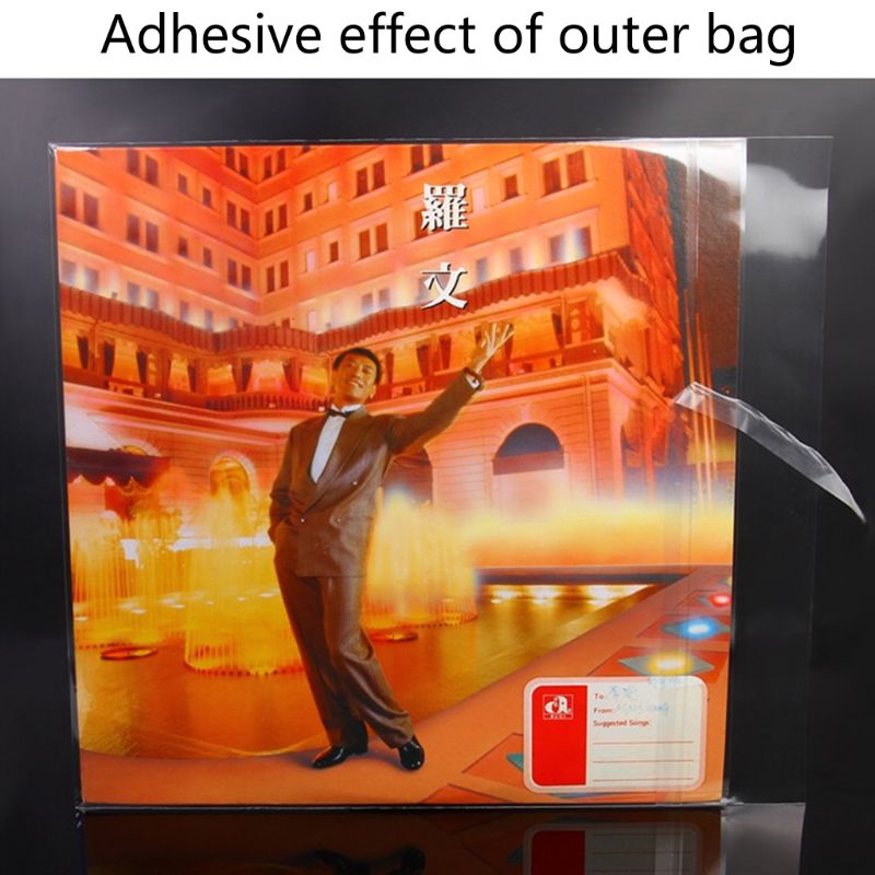 50Pcs 12\&quot; Recording Protective Sleeve for Turntable Player LP Vinyl Record Bag