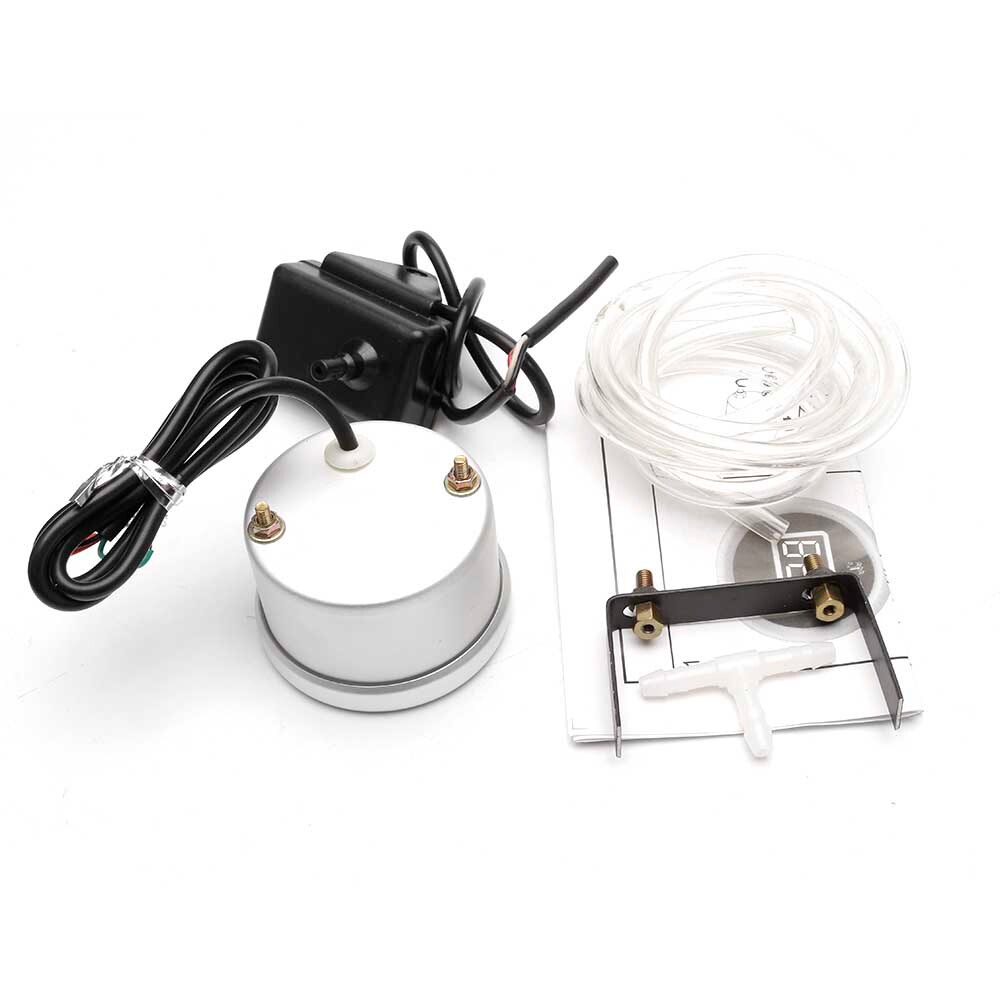 Universal 12v Car Auto 2" (52mm) Digital Vacuum Gauge (Cm-Hg) Red Back Light Vacuum meter