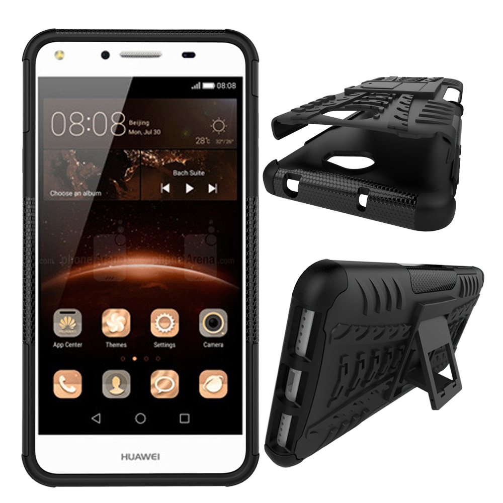 For Huawei Y5II Y5 ii 2 / Y6 II Compact CUN U29 CUN-U29 CUN-L21 CUN-L01 Case Armor Hybrid Silicone Stand Cover Honor 5A LYO-L21