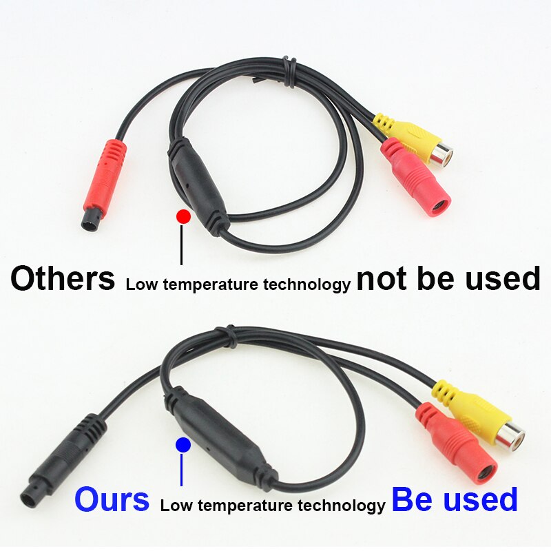 Cable de disparo de conversión de vídeo hembra CVBS con enchufe RCA de 4 pines para Monitor de coche, visión trasera de estacionamiento, cámara de marcha atrás DVR de respaldo