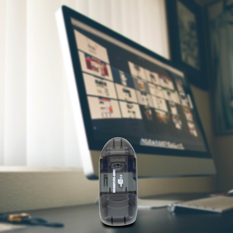 Portable High Speed USB Memory Card Reader Writer Adapter for MMC SD SDHC Card USB Gadgets