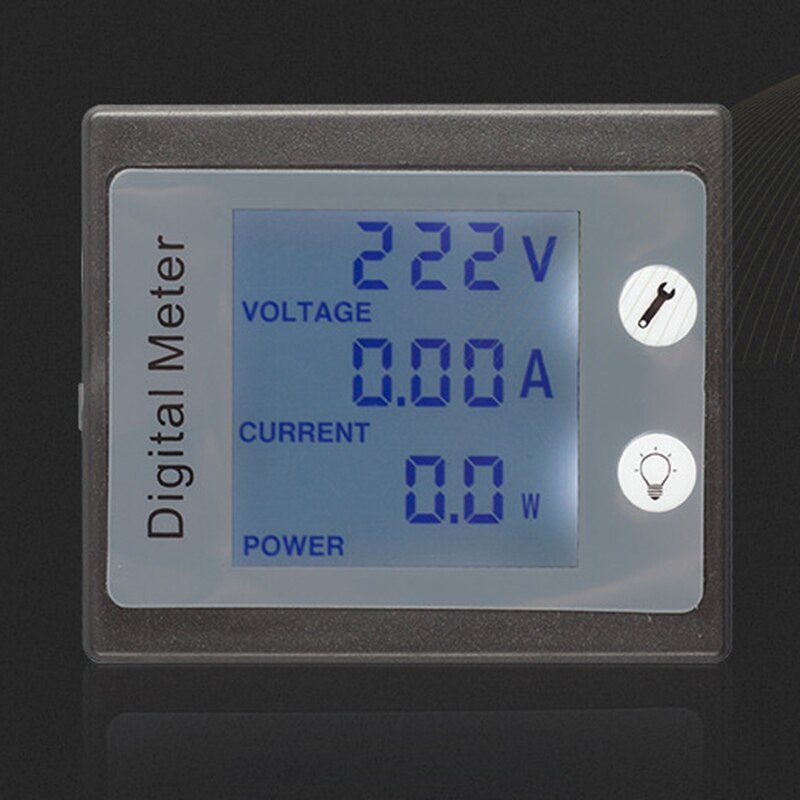 Effektmåler 80-260v ac 10a digital overvågning multimeter amperemeter voltmeter effektovervågning energitester