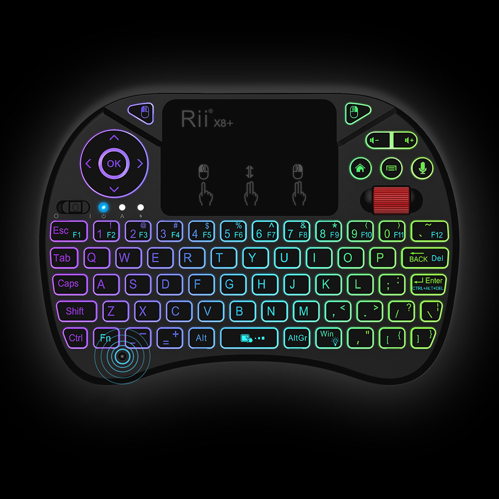 Rii X8 Plus 2.4GHz Wireless Air Mouse Keyboard with Touchpad mini keyboard teclado bluetooth kbs
