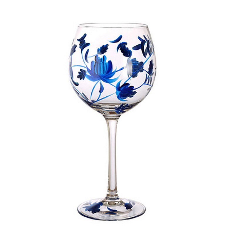 hand painted Wine Glass cup Champagne Glass Crystal cup Wine goblet Cups home Bar Hotel party Drinkware