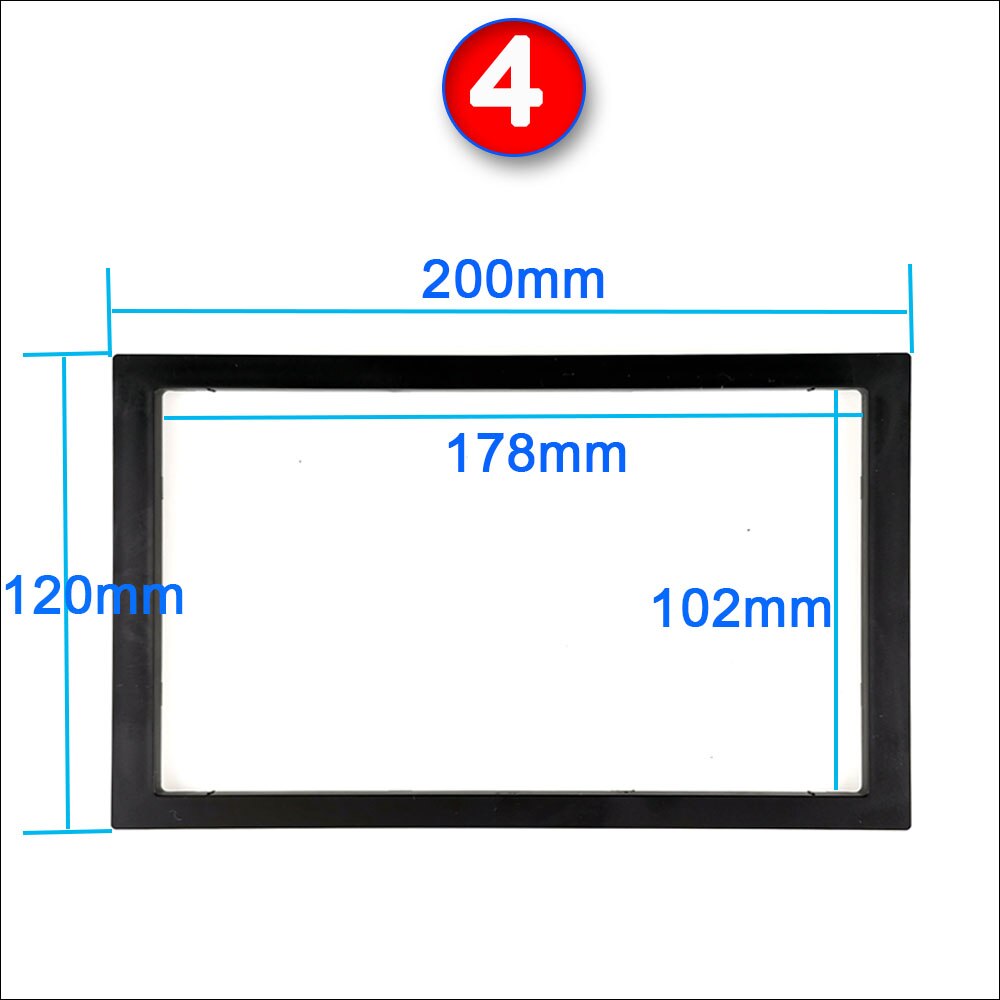car frame for Universal 2 Din auto radio / android player Frame Retrofitting decorative framework 178 x 102mm panel No gap: 7025