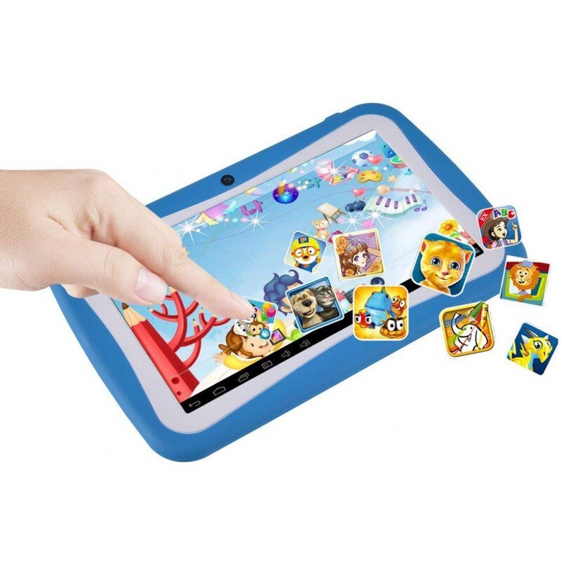 Ouderlijke Controle 7 Inch M755 Kids Tablet Pc RK3126 Quad Core 1Gb + 8Gb 1024*600 Android 7.1 Voor Kinderen Leren Siliconen Case