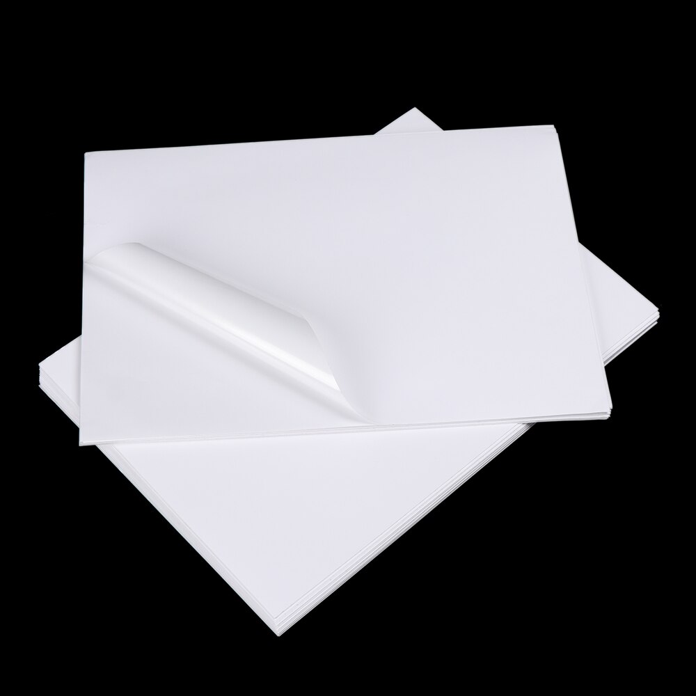 50Pcs A4 Laminating Pouches Self Adhesive Stickers Paper Gloss Laminator Sheets Sleeves Package Label Office School Supplies