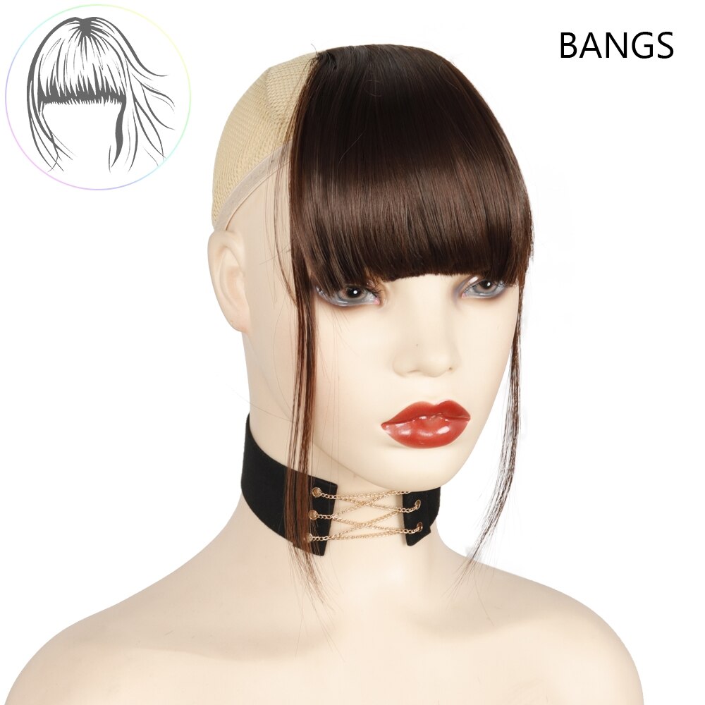 Azqueen hair Bangs Clip In Bangs Front Neat Bangs Fringe Hair Women Clip In Hair clip Extension on hair accessories Bangs: D05-2-33