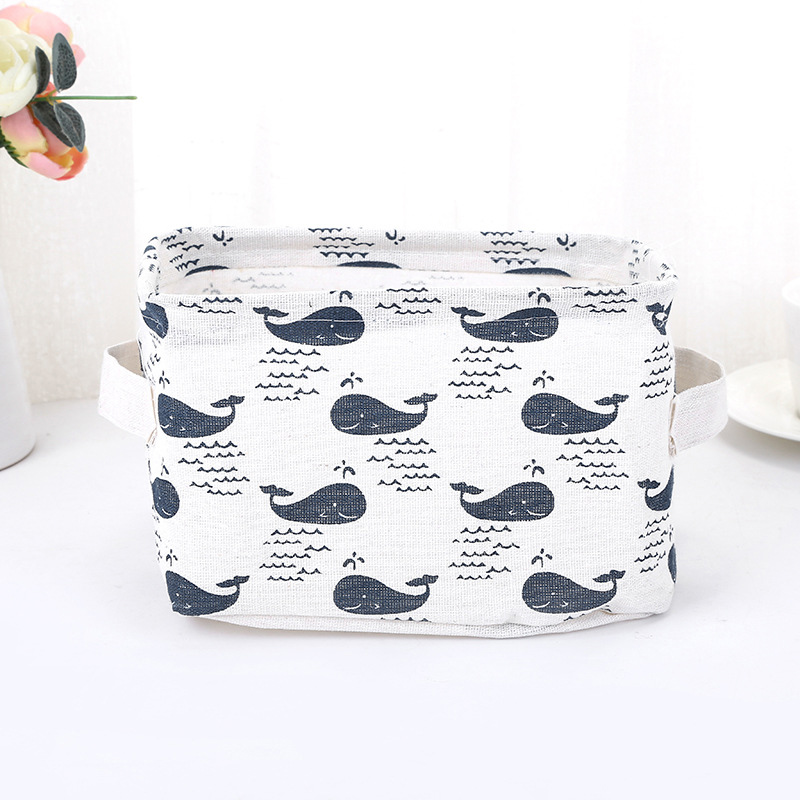 Pöytätulostettu söpö kankaalle säilytyslaatikot kaappi lelu säilytyskori kontti järjestäjä kodin kangas kuutio säilytyslaatikot