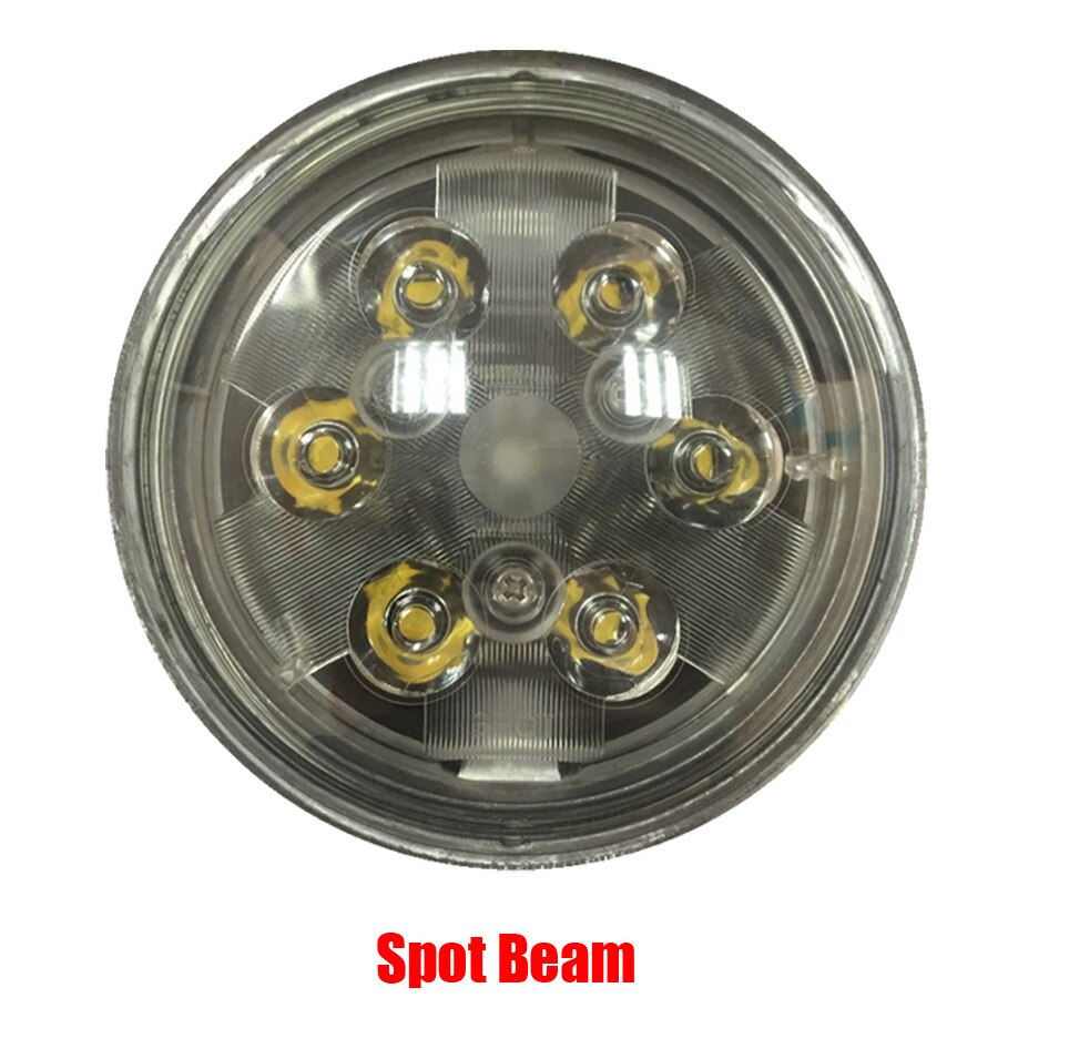 PAR36 LED Landing Light Aircraft 12V/24V IP68 6 leds 18W led work lights Landscape front headlights for Tractor lights x1pc: Spot Beam