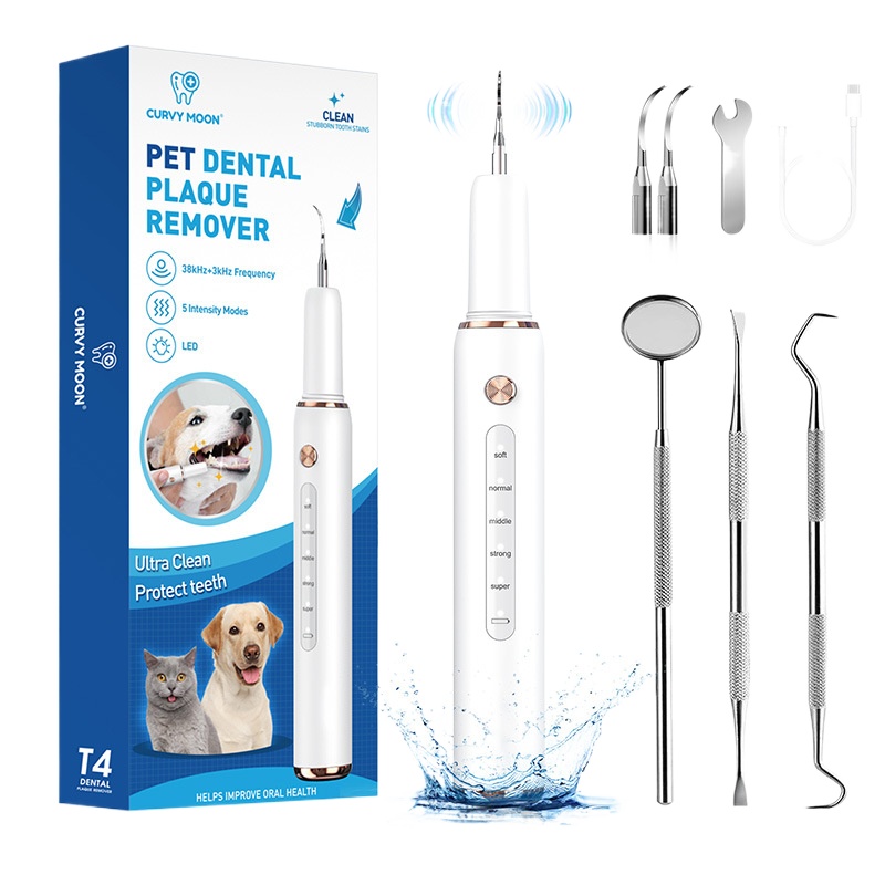 Electric Pet Ultrasonic Dental Cleaner Dogs Special Removing Dental Plaque Remover Dogs Teeth Cleaning Stones Pets Supplies: Default Title
